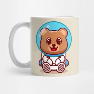 Cute Bear Astronaut Cartoon Mug